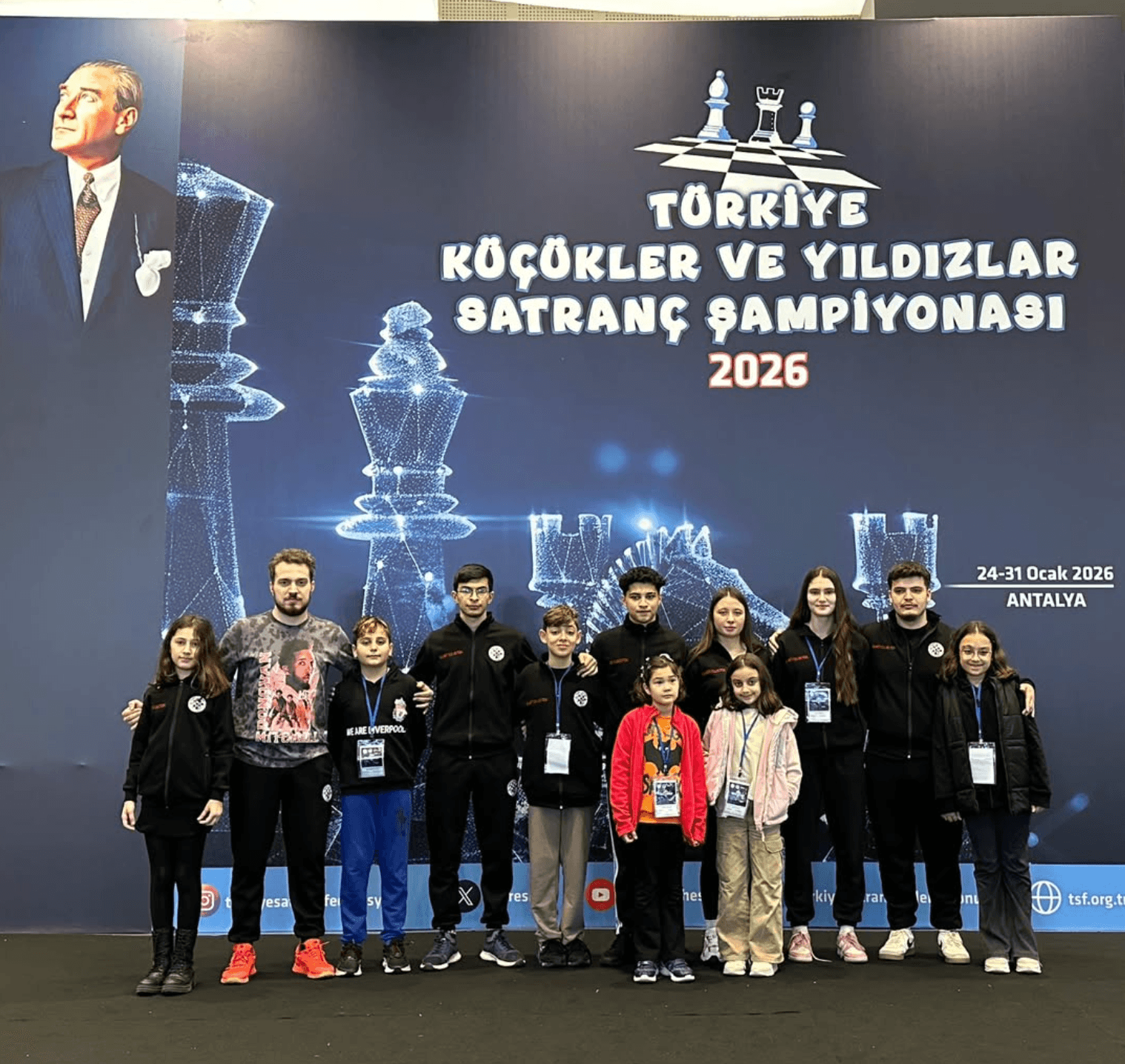 Gambit Satranç Akademi Türkiye Şampiyonası ekibi